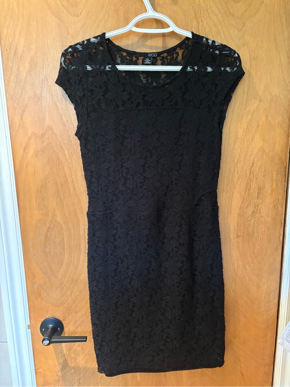 Black Lace Sheath Dress